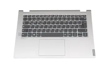 5CB0S17558 original Lenovo clavier incl. topcase DE (allemand) gris/argent (sans rétroéclairage)