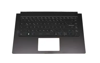 957-16S61E-C07 original MSI clavier incl. topcase DE (allemand) noir/noir avec rétro-éclairage