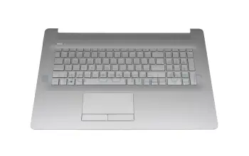 L92790-041 original HP clavier incl. topcase DE (allemand) argent/argent avec rétro-éclairage