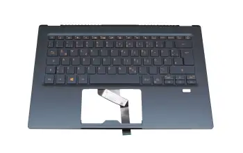 6B.HHVN8.020 original Acer clavier incl. topcase DE (allemand) bleu/bleu avec rétro-éclairage