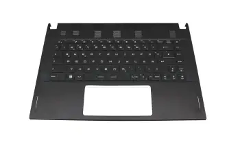 957-16V11E-C06 original MSI clavier incl. topcase DE (allemand) noir/noir