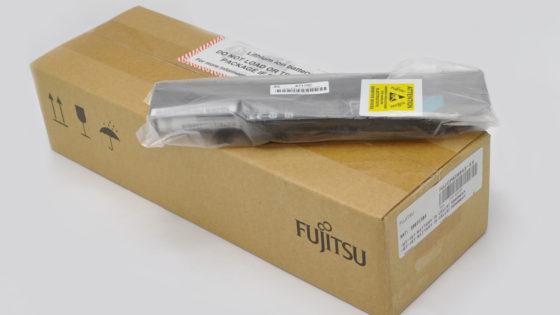 L'emballage d'origine des batteries Fujitsu