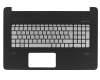 813678-041 original HP clavier incl. topcase DE (allemand) argent/noir avec rétro-éclairage