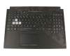 0KNR0-6614GE00 original Asus clavier incl. topcase DE (allemand) noir/noir avec rétro-éclairage
