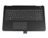 EAG3500216A original HP clavier incl. topcase DE (allemand) noir/noir