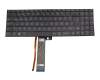 40074546 original Medion clavier DE (allemand) noir/noir avec rétro-éclairage