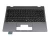 40083862 original Medion clavier incl. topcase DE (allemand) noir/gris avec rétro-éclairage