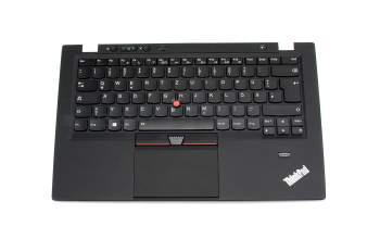 00HT050 original Lenovo clavier incl. topcase DE (allemand) noir/noir avec rétro-éclairage et mouse stick
