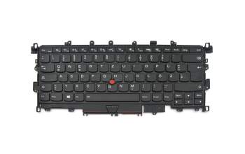 00JT873 original Lenovo clavier DE (allemand) noir/noir abattue avec rétro-éclairage et mouse stick
