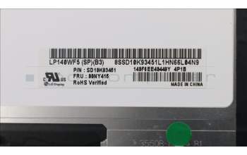 Lenovo 00NY415 DISPLAY LGD 14.0 FHD IPS AG In