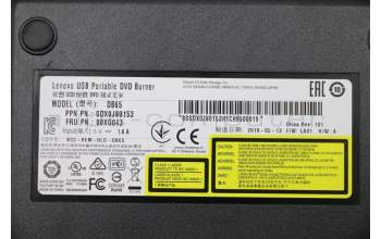 Lenovo OPT_DRIVE EX-ODD DVD Burner DB65 pour Lenovo IdeaCentre AIO 910-27ISH (F0C2)