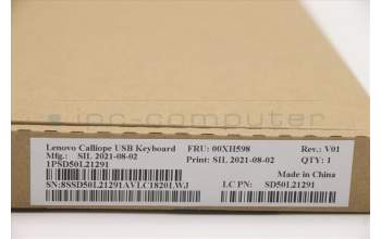 Lenovo DT_KYB USB Calliope KB BK FRA pour Lenovo Thinkcentre M715S (10MB/10MC/10MD/10ME)