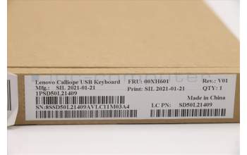 Lenovo DT_KYB USB Calliope KB BK GER pour Lenovo ThinkCentre M70q (11DT)