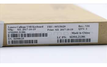 Lenovo DT_KYB USB Calliope KB BK SWE pour Lenovo ThinkCentre S200z (10K4/10K5)