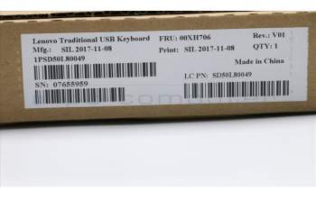 Lenovo DT_KYB USB TRDTNL KB BK HUN pour Lenovo ThinkCentre M80q (11EG)
