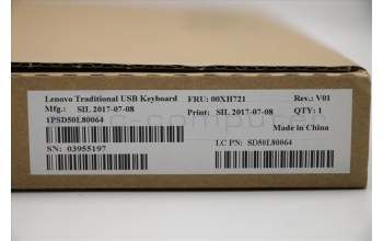 Lenovo 00XH721 DT_KYB USB TRDTNL KB BK SWE