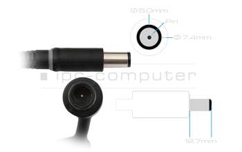 00YR68 original Dell GaN-chargeur 240 watts arrondie