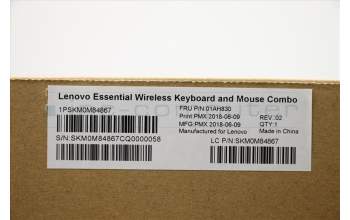 Lenovo 01AH830 KYB_MOUSE Primax RFBU71 2.4G BK BG