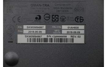 Lenovo 01AH830 KYB_MOUSE Primax RFBU71 2.4G BK BG