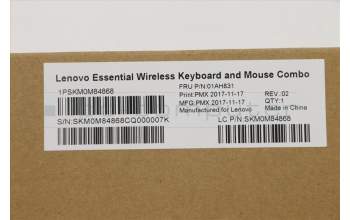 Lenovo 01AH831 KYB_MOUSE Primax RFBU71 2.4G BK TC
