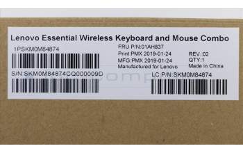 Lenovo 01AH837 KYB_MOUSE Primax RFBU71 2.4G BK CFR