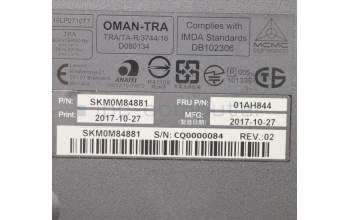 Lenovo 01AH844 KYB_MOUSE Primax RFBU71 2.4G BK IT