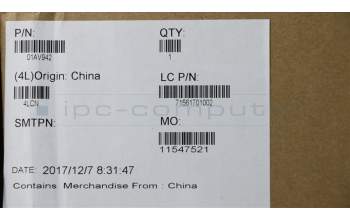 Lenovo 01AV942 BEZEL LCD Bezel w o Camera ABS