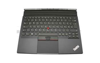 01AW612 original Lenovo clavier incl. topcase DE (allemand) noir/noir avec rétro-éclairage et mouse stick