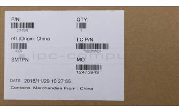 Lenovo 01AY048 MECH_ASM CS16_2BCP GLASS BLACK