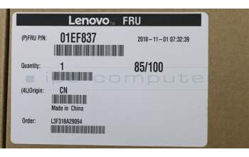 Lenovo BEZEL Non Slim ODD Bezel,333AT pour Lenovo ThinkCentre M710q (10MS/10MR/10MQ)