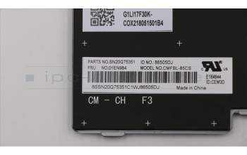 Lenovo 01EN984 NB_KYB FRU COMO FL,ASM,CHY,KB-BL,SV,CZS