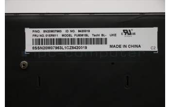 Lenovo 01ER611 NB_KYB Tachi BL KBD,GB,LTN