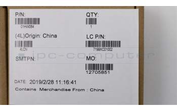 Lenovo 01HW064 Camera,HD-IR,Front,BTB,Chy