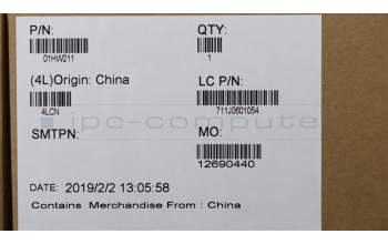 Lenovo 01HW211 NB_KYB Payton2Walter2 BL KBD,FR,CHY