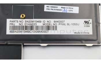 Lenovo 01HW223 NB_KYB Payton2Walter2 BL KBD,RU,CHY