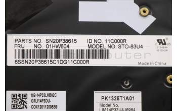 Lenovo 01HW604 NB_KYB Storm3,CHY,KB-BL,BK,USI
