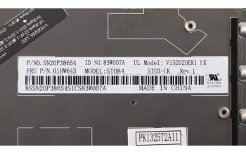 Lenovo 01HW643 NB_KYB Storm3,SRX,KB-BL,BK,GB