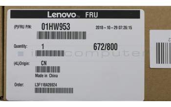 Lenovo CABLE FRU LCD cable for small panel pour Lenovo ThinkPad X270 (20K6/20K5)