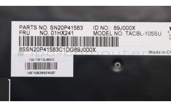 Lenovo 01HX241 NB_KYB TACHI2 CHY BL-KB RU
