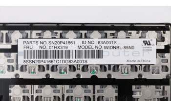 Lenovo 01HX319 NB_KYB Windu2 CHY NBL-KB NO