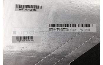Lenovo 01HY206 COVER FRU A Cover ASM Silver