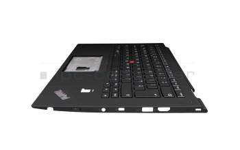 01HY839 original Lenovo clavier incl. topcase UK (anglais) noir/noir avec rétro-éclairage et mouse stick