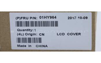Lenovo 01HY964 COVER Rear cover,OLED,Black