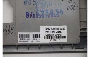 Lenovo 01LV015 MECH_ASM C-cover,KBD,DFN+FUYU,IL,SLV