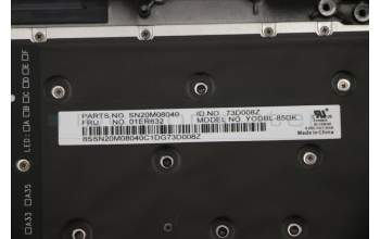 Lenovo 01LV284 MECH_ASM KBD,Bezel,DK,FPR,NFC,BK,CHY