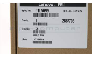 Lenovo 01LV699 MECH_ASM KBD bezel,No Fingerprint Reader