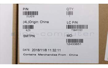 Lenovo 01LW218 COVER Windu AMD FRU C cover WO FP ASM