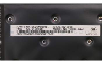 Lenovo 01LX501 MECH_ASM KBD,Bezel,ARA,FPR,BK,CHY