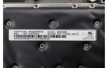 Lenovo 01LX508 MECH_ASM KBD,Bezel,US,FPR,BK,CHY
