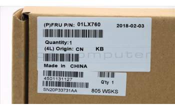 Lenovo 01LX760 NB_KYB FRU,Leia,LTN,KB,NO